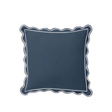 Monogram 400TC Luxurious Scallop Embroidery & Border Cotton Euro Sham