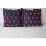 Flamingo Embroidery Pillow Cover (Set of 1)