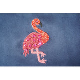 Flamingo Embroidery Pillow Cover (Set of 1)