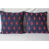 Flamingo Embroidery Pillow Cover (Set of 1)