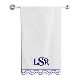 Monogram U Shape Embroidered Bath Towels (Set of 2)