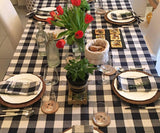 Navy Blue Plaid Napkins