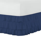 400TC Sateen Solid Cotton Ruffle Bed Skirt