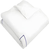 500TC Cotton Single Embroidery Sateen Solid Duvet Cover Set