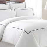 500TC Cotton Single Embroidery Sateen Solid Duvet Cover Set