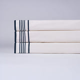 Smart Border 400TC Cotton Embroidery Sateen Solid Sheet Set