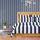 Stripe Border Frame Bedding Bundle Set