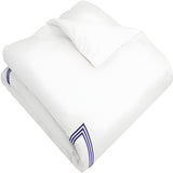 400TC Cotton Triple Embroidery Sateen Solid Duvet Cover Set