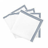 Triple Embroidery Border Cotton Napkins (Set of 4)