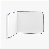 Wall Corner Rounded Dorm Bed Headboard In Embroidery Border With Self Adhesive Velcro Straps
