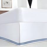 400TC Cotton Sateen Classic Embroidery Tailored Bed Skirt