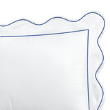 400TC Cotton Scallop Embroidery & Border Sateen Solid Pillow Sham