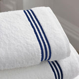 Cotton Triple Embroidered Bath Towels (Set of 2)
