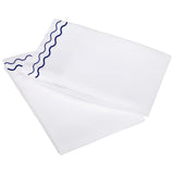 400TC Double Wavy Embroidered Cotton Pillowcases (Set of 2)