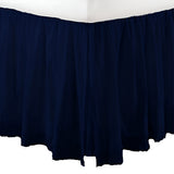 400TC Sateen Solid Cotton Fringe Ruffle Bed Skirt