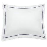 400TC Single Embroidery Sateen Solid Cotton Round Duvet Cover Set