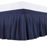 400TC Sateen Solid Cotton Wrap Around Bed Skirt