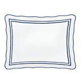 400TC Wavy Embroidery & Border Cotton Sateen Solid Duvet Cover Set