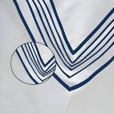 Smart Border 400TC Cotton Embroidery Sateen Solid Duvet Cover Set