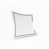 400TC Cotton Double Edge Embroidery Sateen Stripe Duvet Cover Set