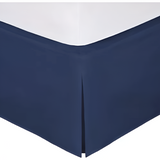 400TC Sateen Solid Cotton Wrap Around Tailored Bed Skirt