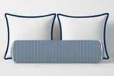 Ticking Stripe Velvet Bolster Pillow Cover
