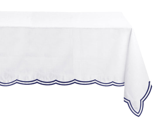 Embroidered White Tablecloth