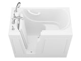 ANZZI Value Series 26" x 46" Compact Therapeutic Walk-In Tub with Whirlpool Hydrotherapy, Fast Drain, Inline Heater, and Quick Fill Faucet, White