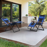 PURPLE LEAF Outdoor Reclining Chair Patio Zero Gravity Chaise Lounge Folding Chair with Quilted Cushion Adjustable Headrest for Lawn Camping Beach Pool