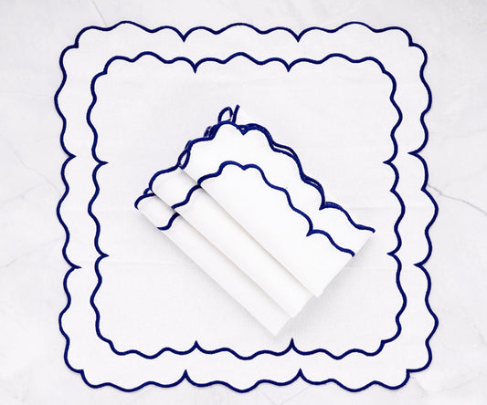 White Embroidered Napkins