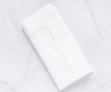 White Hemstitch Cotton Napkins - 12 inch