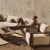 Newport Aluminum Sofa 108"