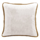 Newport Taupe Stripe Reversible Euro Sham w/ Trim
