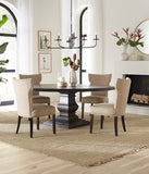 Nimes 48" Round Dining Table in Vintage Brown