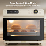 Ciarra Nosh Oven Pro | 12-In-1 Steam Oven With Air Fryer XL 1600 Watt Portable Countertop Oven Toaster Oven 25.4QT CASO24-W