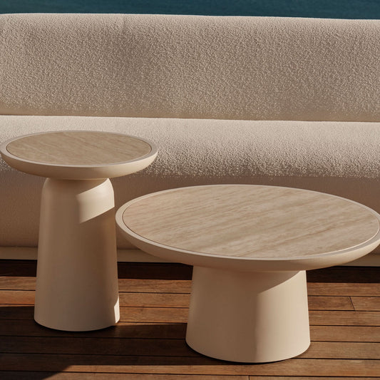 Nova Aluminum Round Coffee Table 30"