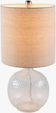 Enetai Glass White Table Lamp