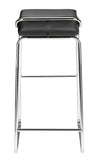 Wedge Barstool (Set of 2) Black