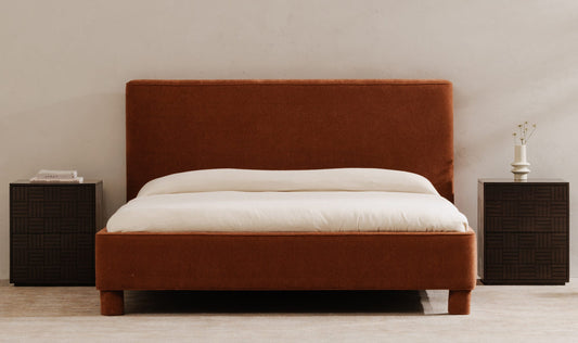 Ichigo King Bed Deep Orange