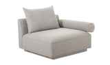 Rosello Right Arm Facing Chair Light Grey