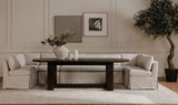 Fable Slipcover Dining Corner Chair Beige