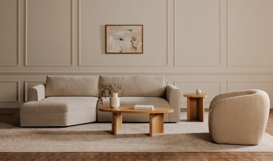 Madrid Left Sectional Cool Beige