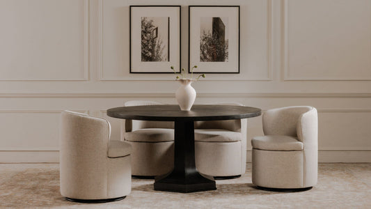 Dane Swivel Dining Chair Oatmeal