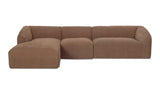 Isla Lounge 3 Piece Modular Sectional Left Mocha
