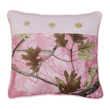 Oak Camo Pillow, Pink