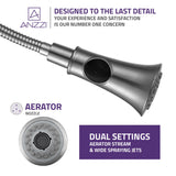 Bastion Single Handle Standard Kitchen Faucet in Brushed Nickel