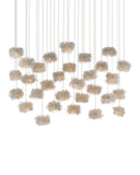 Birds Nest 30-Light Linear Multi-Drop Pendant