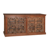Wood Sideboard With Metal Accents