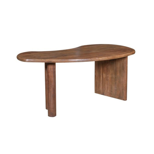 Kidney Shaped Wood Desk