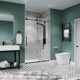 Alexander 60 in. L x 36 in. W Alcove Shower Pan Base with Left or Right Drain in Glossy White Marine Acrylic